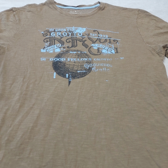 Banana Republic Khaki Mens Short Sleeve  Graphic Tee Shirt, Small - Picture 2 of 6
